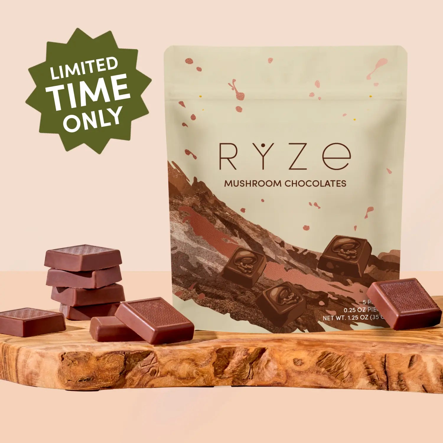 Mushroom Chocolates Rye (15 pieces) O6 wV